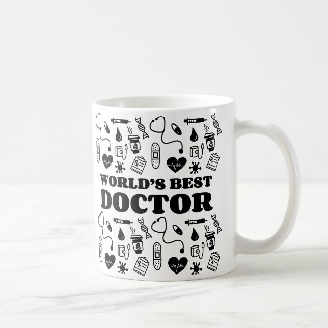 Die weltbeste Doktorarbeit-Tasse Kaffeetasse (Rechts)