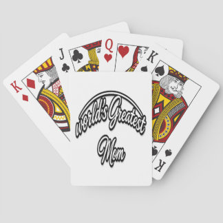 Die Weltbeste Mama Elegantes Kursivdesign Spielkarten