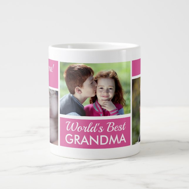 Die weltbeste Oma-Fotosammlung Jumbo-Tasse (Vorderseite)
