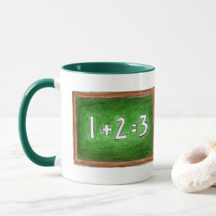 Die weltbeste Schule für grüne Tonschiefer-Mathe Tasse