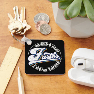 Die weltbesten Farter-I-Gemeinen Vater-Redewendung Schlüsselanhänger