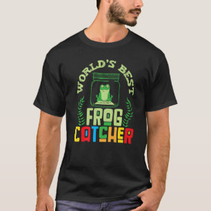Die weltbesten Froschfänger-Jäger-Kinder-Mädchen T-Shirt