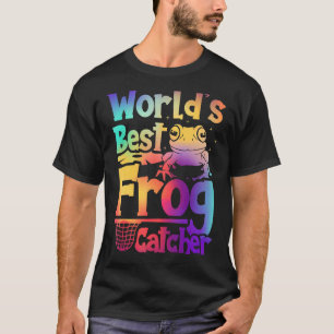 Die weltbesten Froschfischer-Jäger-Kinder-Mädchen- T-Shirt