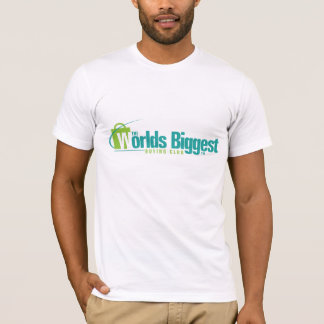 Die Welten am größten: Angepasstes T-Shirt Weiß