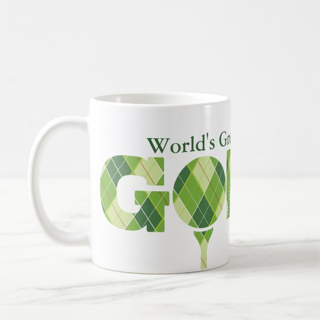 Die weltgrößte nepaläische und golfer lustige Golf Kaffeetasse (Links)