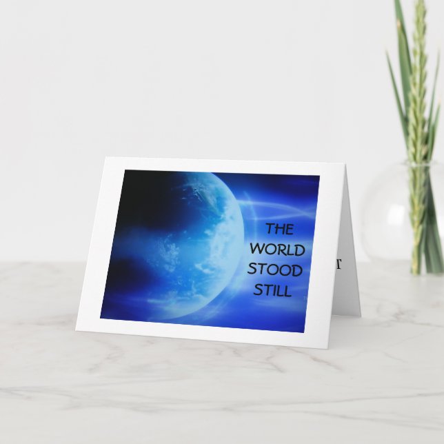 DIE WELTLAGE NOCH JAHRESTAG KARTE (Vorderseite)