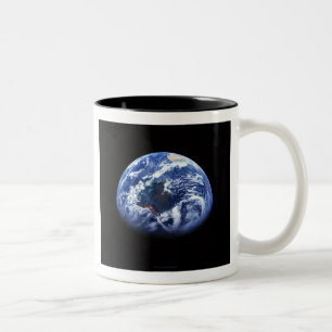 Die Weltmeisterschaft - Erde Raum-von der großen Zweifarbige Tasse