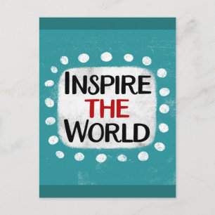 Die Weltpostkarte inspiriert Postkarte