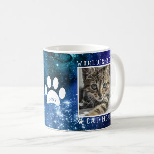 Die weltweit beste Katzenpaw-Mama druckt Foto Spac Kaffeetasse