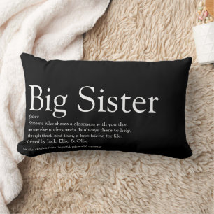 Die weltweit beste Sister Definition einfach und m Lendenkissen