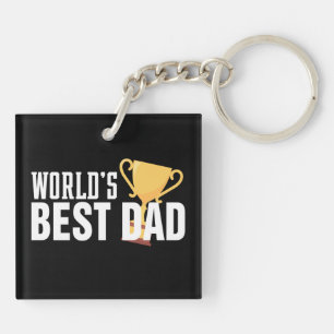 Die weltweit beste Typografie-Trophäe für Vater  S Schlüsselanhänger