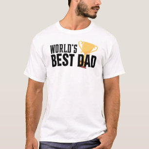 Die weltweit beste Typografie-Trophäe für Vater  S T-Shirt