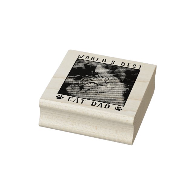 Die weltweit besten Cat Vater Paw Prints Pet Foto  Gummistempel (Stempel)