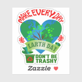 Die weltweiten Revolves um uns Behielt es sauber k Aufkleber