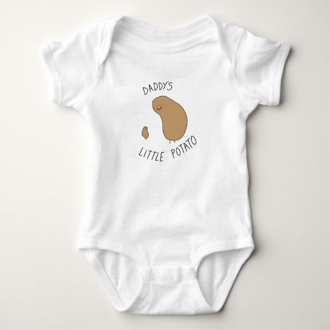 Die wenige Kartoffel des Vatis - Babybodysuit Baby Strampler (Vorderseite)