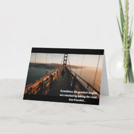 Die weniger befahrene Straße - Inspiration Karte