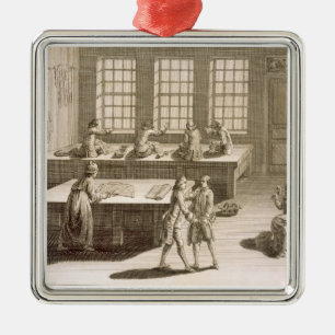 Die Werkstatt eines Schneiders, vom 'Encyclopedie Ornament Aus Metall