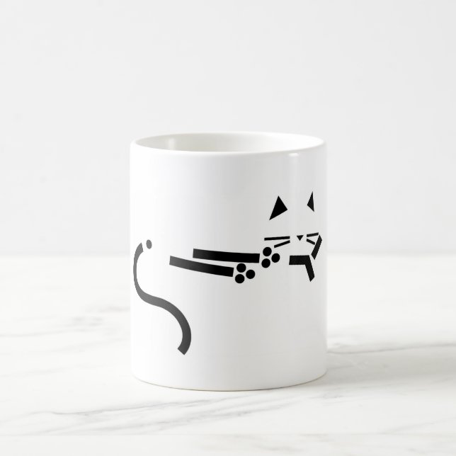 Die wesentliche Katze - Designer-Tasse für den Kaffeetasse (Mittel)