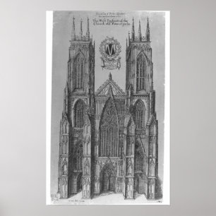 Die Westaussicht der Kirche von St Peter Poster