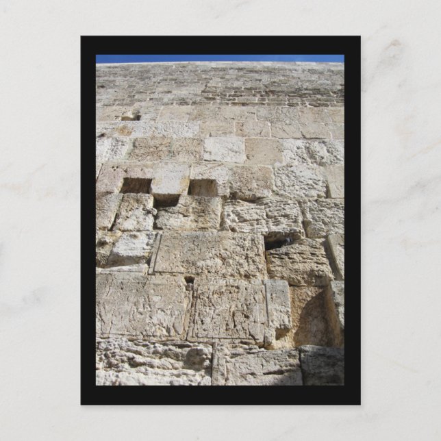Die Western-Mauer Postkarte (Vorderseite)
