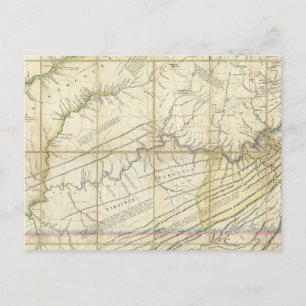 Die Western von Virginia, Pennsylvania Postkarte