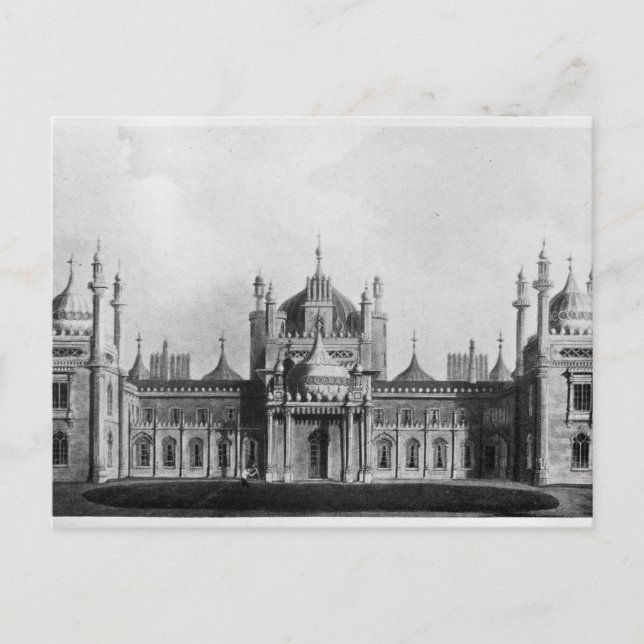 Die Westfront des Brighton-Pavillons Postkarte (Vorderseite)