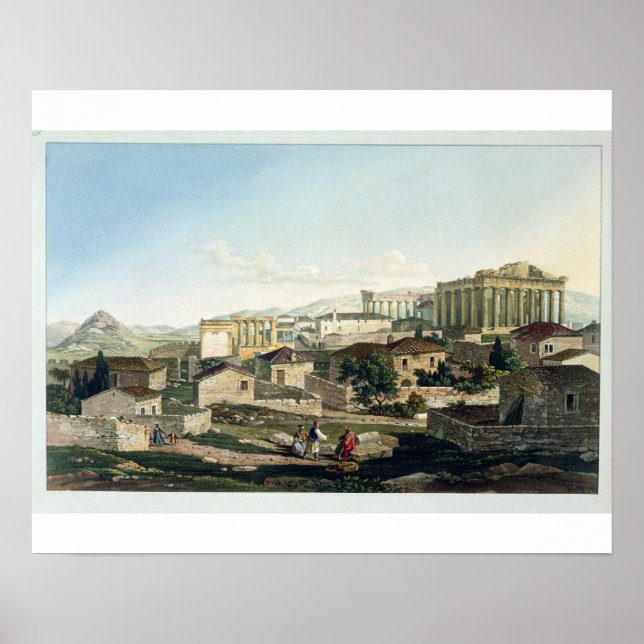 Die Westfront des Parthenon, Platte 19 aus Par Poster (Vorne)