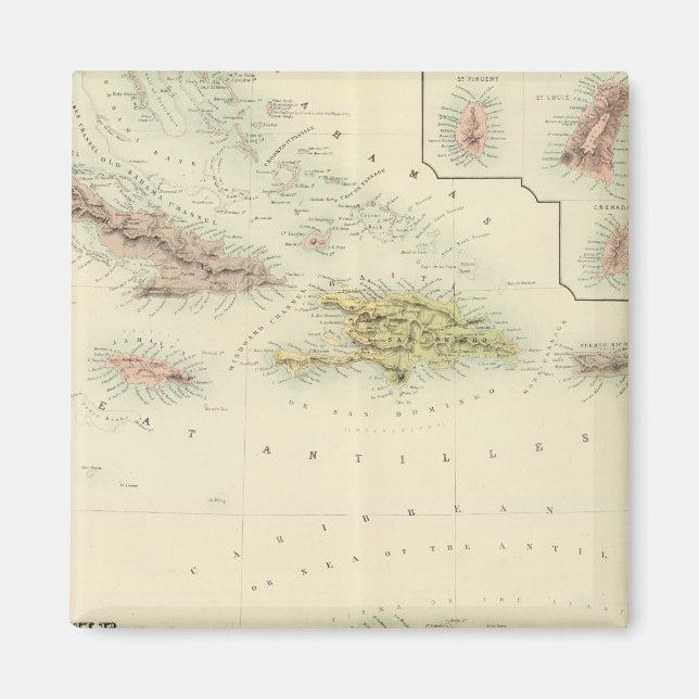 Die Westindischen Inseln Magnet (Vorne)