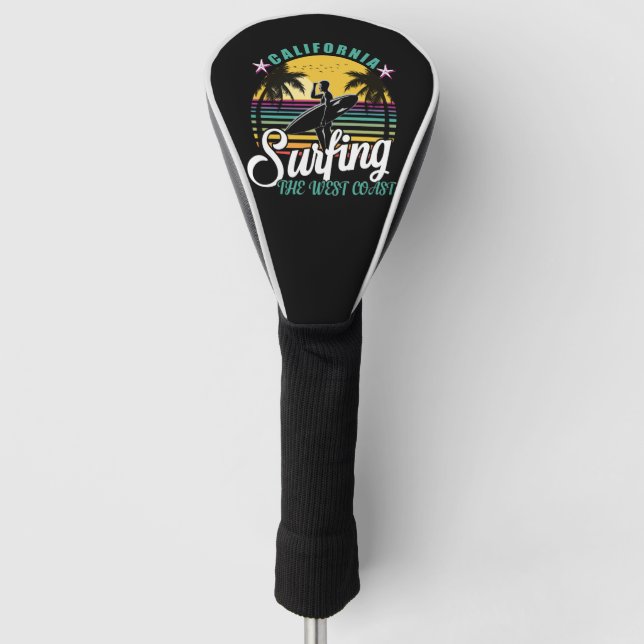 Die Westküste - Kalifornien - Surfen Golf Headcover (Vorderseite)