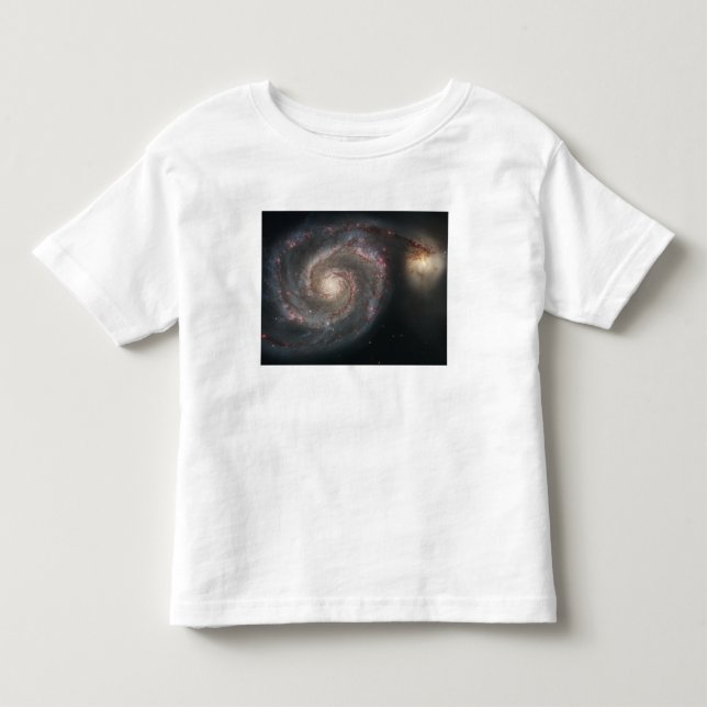 Die Whirlpool-Galaxie (M51) und die Begleitgalaxie Kleinkind T-shirt (Vorderseite)