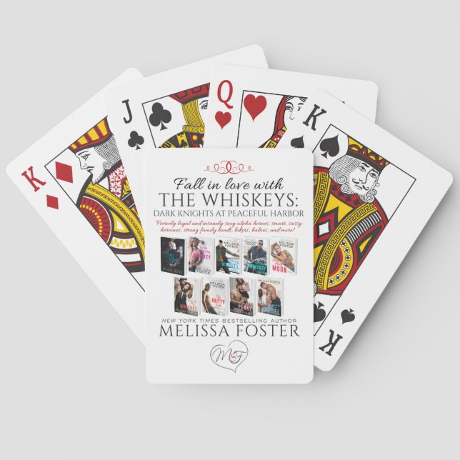 Die Whiskeys, die Karten spielen Spielkarten (Rückseite)