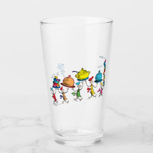 Die Whos tragen das Weihnachtsfestmahl Glas