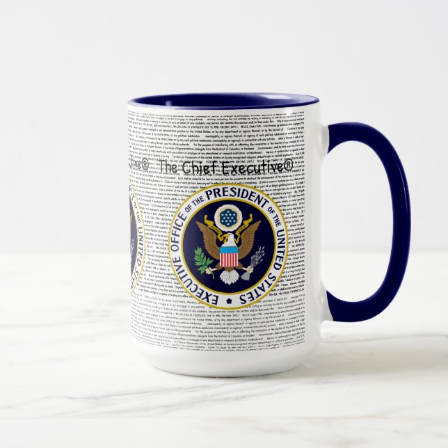 Die wichtigste Führungskraft der Tasse des US-Präs (Rechts)