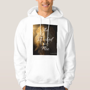 Die Wicked Flee Sprichwörter 28:1 KJV Men's Hoodie