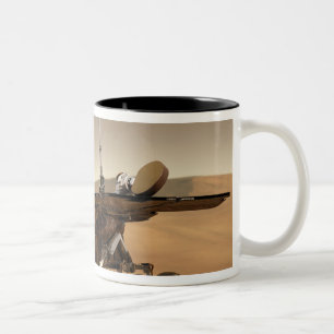 Die Wiedergabe des Künstlers des Mars-Vagabunden Zweifarbige Tasse