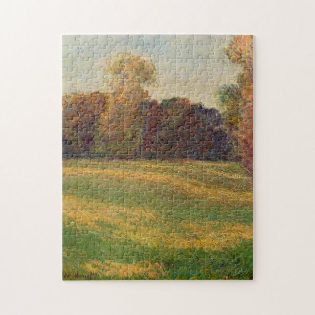 Die Wiese in der Sonne auf Giverny Monet Kunstvoll (Vertikal)