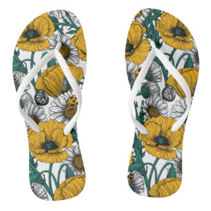 Die Wiese in Gelb Flip Flops
