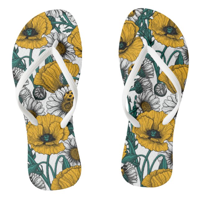Die Wiese in Gelb Flip Flops (Fußbett)