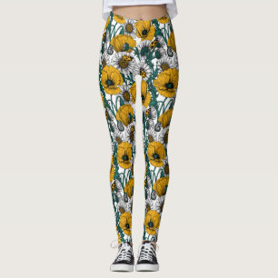 Die Wiese in Gelb Leggings