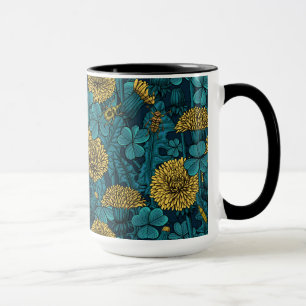 Die Wiese in Gelb und Blau Tasse