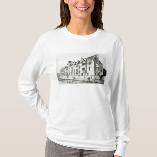 Die Wiesen-Gebäude, Christus-Kirche, Oxford T-Shirt (Vorderseite)