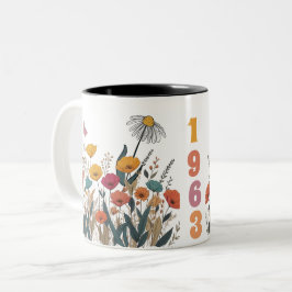 Die Wildblume der Frauen Geburtsjahr Ed. Anzahl Zweifarbige Tasse
