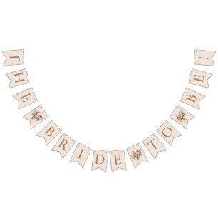 Die Wildblume ist modern und blumig. Wimpelkette