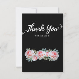 Die Wildblume weiß und rosa danke Ihnen RSVP Karte