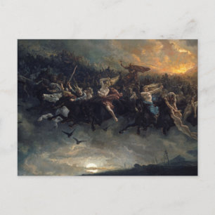 Die Wilde Jagd von Odin von Peter Nicolai Arbo 187 Postkarte