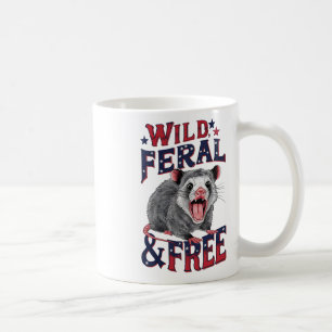 Die wilde Opossum-Wild-Wildnis und die freie Possu Kaffeetasse