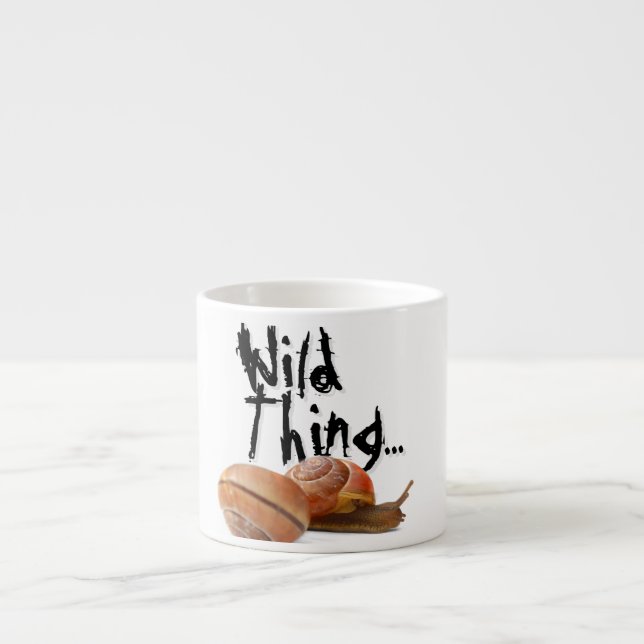 Die wilde Seite einer Schnecke Espressotasse (Vorderseite)