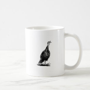 Die wilde Türkei (Linie Kunst) Kaffeetasse
