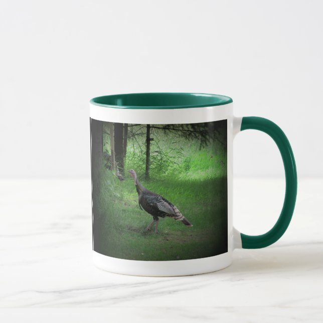 Die wilde Türkei und Kaffee Tasse (Rechts)