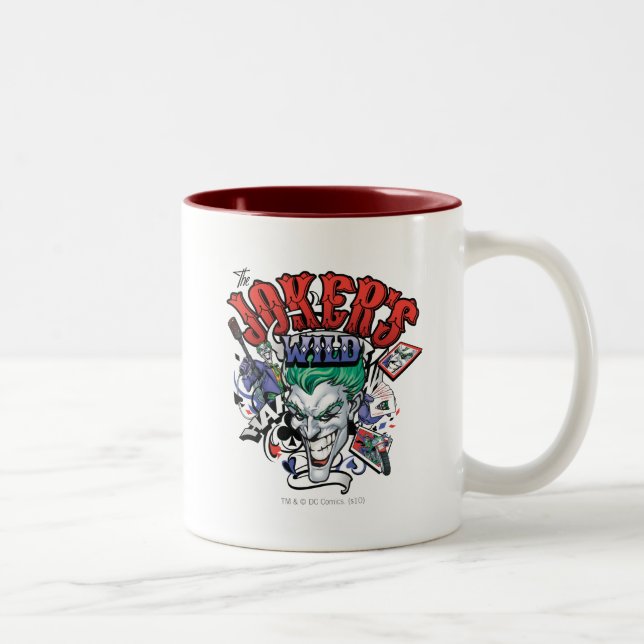 Die Wildnis des Jokers Zweifarbige Tasse (Rechts)